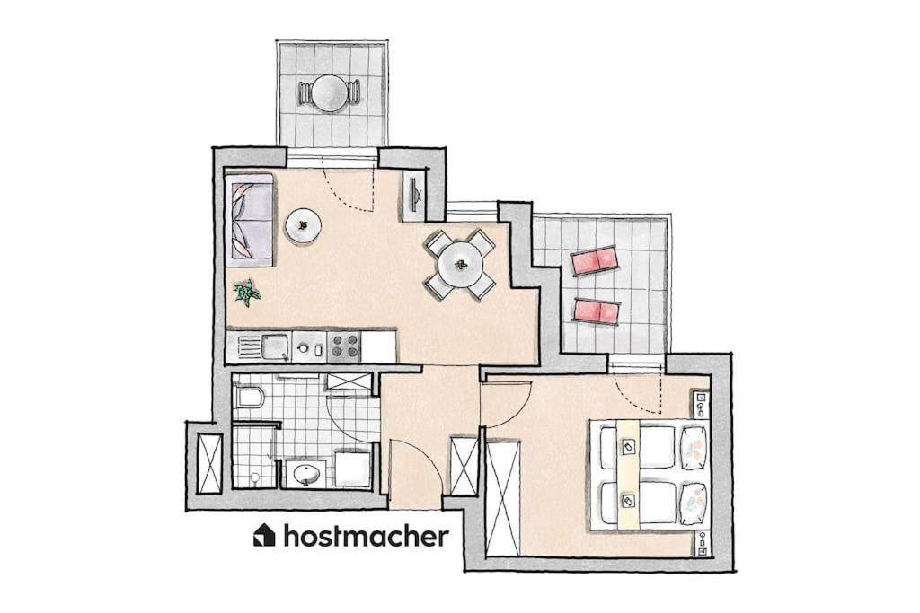 Sunny 1Br Home With Balcony By Hm Vienne Extérieur photo